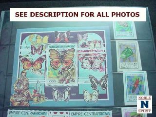 NobleSpirit STE} WW MNH Butterflies & Insects Topical Album w/ Scouts 5