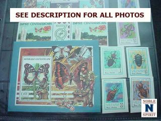 NobleSpirit STE} WW MNH Butterflies & Insects Topical Album w/ Scouts 6