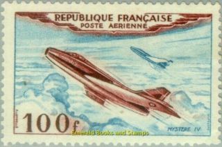 Ebs France 1954 Airmail - Mystère 100 Franc Yt Pa30 Mnh