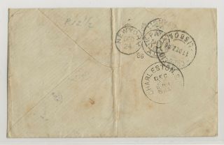 Rare - Cabo Verde,  Portugal Colonial Cover To Charleston USA 1886 Folded Letter 2