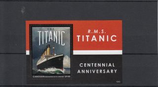 Canouan Grenadines St Vincent 2013 Mnh Rms Titanic Centennial Anniversary 1v S/s