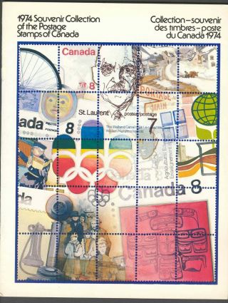 Rare Canada Post 1974 Yearbook With Envelope Vfnh