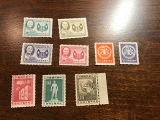 3 Different Mnh Roc Taiwan China Stamps Early Better Sets Vf