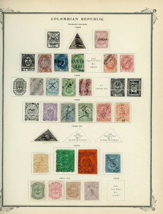 Colombia Scott Specialty Album Page Lot 1 - See Scan - $$$