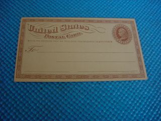1873 US POSTAL BROWN LIBERTY CARD UX1 COMPLIMENTS OF CF MORGAN ENVELOPE CO MASS 4
