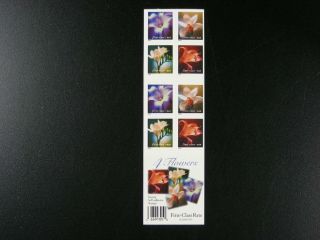Us Scott 3490e Booklet Pane Of 20 Flowers 34c Stamps Never Folded S65