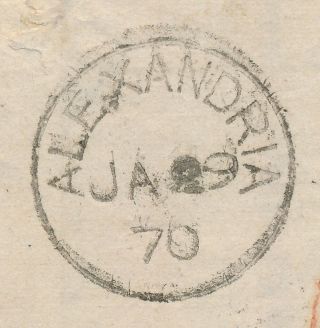 1867 INDIA COVER TO GENOA,  QV 6a PAID CALCUTTA A&O LINE VIA BRINDISI,  VF PIECE 6