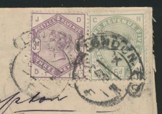 1884 GB QV COVER TO ARGENTINA BUENOS AIRES,  SURFACE PRINTED,  8d RATE,  LOVELY 3