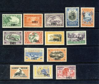 Liberia 1921 Sc.  195 - 208