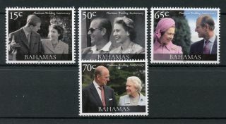 Bahamas 2017 Mnh Queen Elizabeth Ii Platinum Wedding 4v Set Royalty Stamps