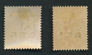 INDIA STAMPS 1914 KGV CEF CHINA EXPED FORCE SET,  SG C23/34,  VF LH/H £325 10