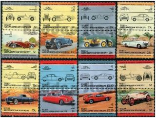 Car Stamp Sets  Leaders of the World / Auto 100 Stamps / Great Automobiles 3