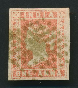 INDIA STAMPS 1854 1855 QV 1a RED LITHO x5 INC DIE I BURMA AKYAB (Sittwe) VF 5