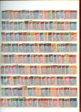 Sweden Stockpage Full Of Stamps W410