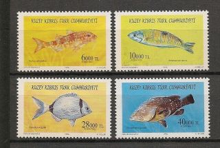 Turkey 1996 Fauna Wildlife Marinelife Fisch Fish Compl.  Set Mnh