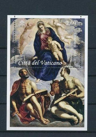 D003987 Paintings Art Tintoretto S/s Mnh Vatican City 2018