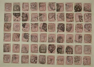 GB STAMPS VICTORIA 1880 PENNY RED FULL PAGE RECONSTRUCTION 240 ON 4 PAGES (C2) 4
