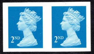 2000 2nd Class Definitive Sg2039a Machin Imperforated Walsall Unmounted