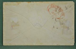 CAPE OF GOOD HOPE STAMP COVER 1860 4d BLUE TRIANGLE (C74) 3