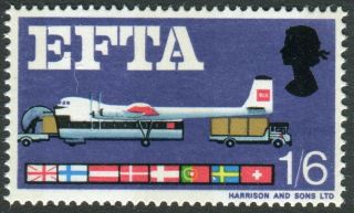 Sg 716pb 1/6 Efta " Deep Blue Omitted ".  A Umm Example With Normal