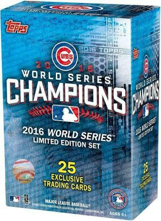 2016 Topps Exclusive Chicago Cubs World Series Baseball Box Set