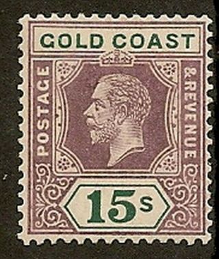 Gold Coast 1921 Kgv 15/ - Die I Sg100