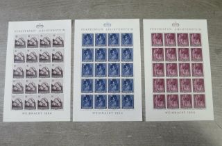 Liechtenstein Full Sheetlet Mnh 1964 - Complete Set /ck471