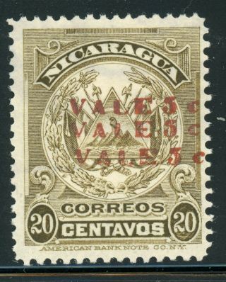 Nicaragua Mng Specialized: Maxwell 313var 5c/20c Triple Schg Unlisted $$$
