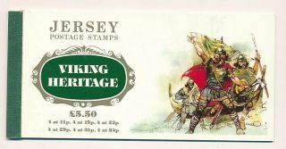 D003843 Jersey Prestige Booklet Mnh Viking Heritage