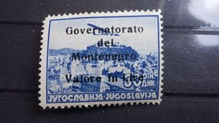 Montenegro,  German Occupation,  Governatorato Del Montenegro Valor In Lire Mh7