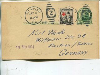 Usa Uprated Postal Card To Germany 1931