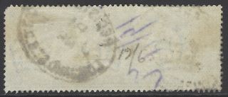 GB 1902 £1 pound blue - green TOP VALUE sound SG 266 cat £825 scarce stamp 2