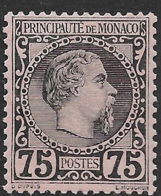 Monaco Stamps 1885 Yv 8 Mlh Vf Cat Value $475