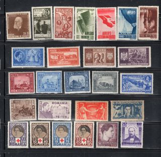 Romania Europe Stamps Hinged Lot 1928