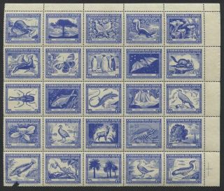 Chile 1948 Flora & Fauna Sheetlets Sc 254 - 255,  C124 Mh Og Cv $155