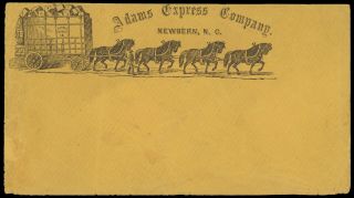 Adams Express Company,  Newbern N.  C.  Horse - Drawn Carriage Frank