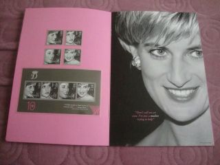 Gibraltar 2007 Princess Diana Limited Memorial Presentation Book Stamps M/sheets