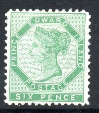 Prince Edward Island: 1863 - 9 Qvi 6d Sg 17