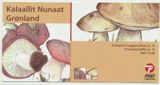 Greenland.  2005.  Stamp Booklet Mushrooms I,  Mnh (fh13)