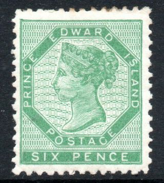 Prince Edward Island: 1863 - 9 Qvi 6d Sg 18
