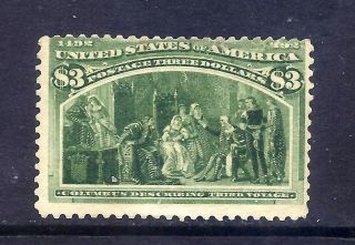 Us Stamps - 243a - Mnh - $3 1893 Columbian Expo Issue - Cv $4250 - Rare