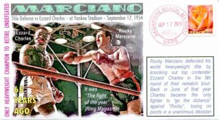 Coverscape Computer Designed 65th Rocky Marciano Vs Ezzard Charles Event Cover