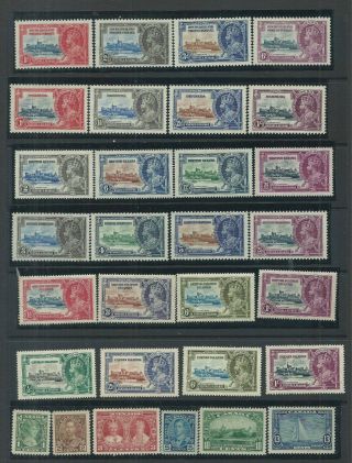 Omnibus 1935 KGV Silver Jubilee Set (249) Less Egyptian Seal Mounted 2