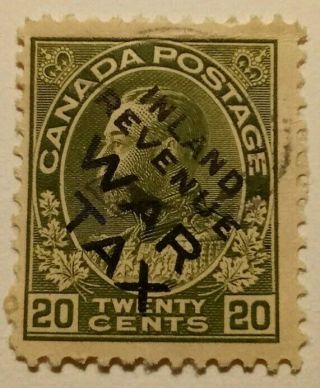 Canada Scott Mr 3 Inland Revenue War Tax 20 Cent