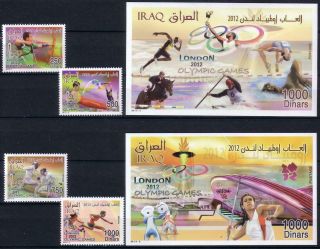 Iraq Stamps Olympics Games London 4 Stamps,  2 Sheets 2012 Never Hinged
