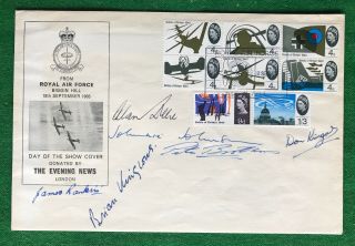 Battle Of Britain Raf Biggin Hill Airshow Signed Postal Cover Sept 1965