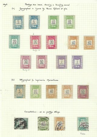 Morocco Local Post Mazagan To Marakech 1899 Postage Due Issues
