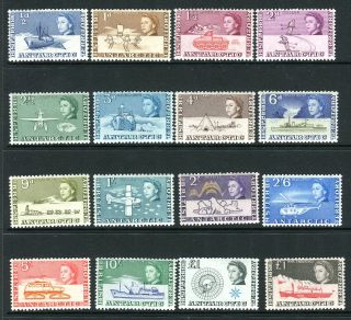 British Antartic Territory - 1963 - 69 A Lightly Mounted Set To £1 Sg 1 - 15a