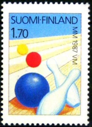 Finland 1987 Bowling Yvert N° 980 1er Choice