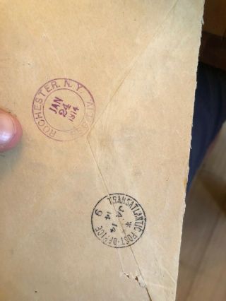 Rare 1914 Mozambique (Portuguese Colonial) To USA Registered Cover 5